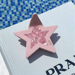 Fashion Large Star clip Japanese and Korean ins sweet cool spice girl color dopamine pentagram acetic acid hair accessories