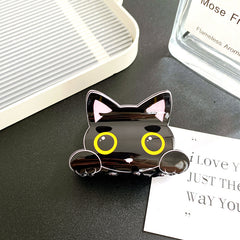 Imitation acetic acid creative cute cat clip acrylic medium shark clip sweet hair claw clip