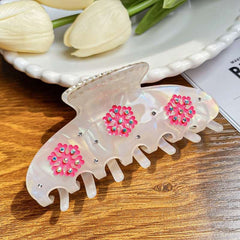 Christmas hairpin temperament beautiful snowflake claw clip large hairpin hair accessories hair shark clip
