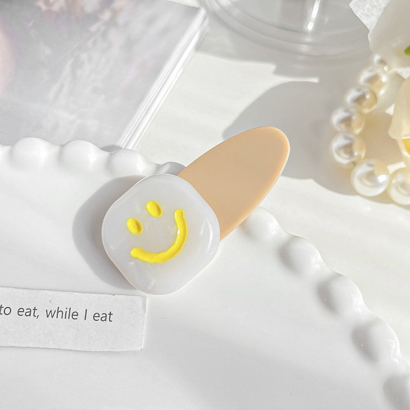 Funny Smiley Duck Barrette Acetic Acid Sweet Girl Hair Accessory