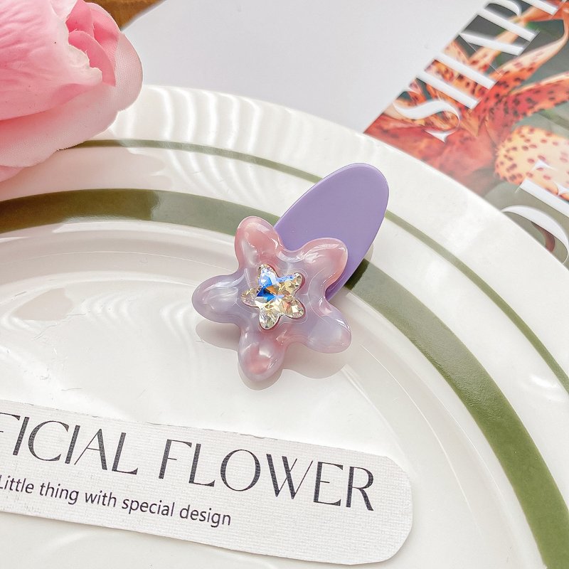 Cute Little Star Acetic Acid Duckbill Side Hair Bangs Accessory