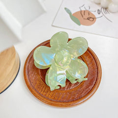 Acetic acid flower clip magic mermaid hair claw temperament sweet large shark clip hair accessories