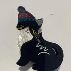 New cartoon Christmas claw clip cute spooky elk acetic Christmas unique design shark clip hair accessories