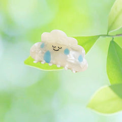 Milk cute clouds white hair small claw clip acetic acid hair clip rainbow raindrop shark clip hair accessories
