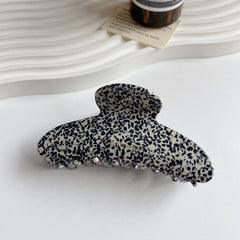 Korean marble acetic clip leopard large hair clip disc hair shark clip women's hair grab hair accessories