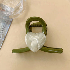 Summer 2023 new love hairpin female cross heart clip feeling temperament shark clip