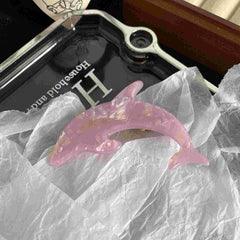 Light luxury dolphin hairpin animal bangs hairpin acetic acid fashion duckbill clip acetate hair clip