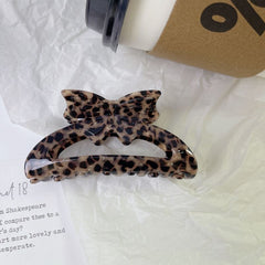Korean cream bow claw Butterfly Acetate hairpin Premium Spice Girl Shark clip hair accessories