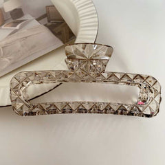 Creative new Korean version dazzling color advanced sense bright face large claw clip light luxury back head hair shark clip