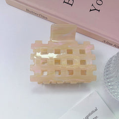 New hollow square clip simple high acetic acid clip French shark clip hair claw women hair accessories