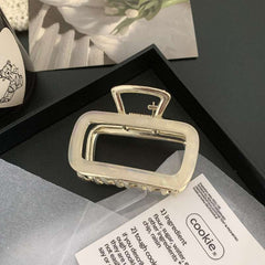 Simple square claw shark clip medium size hair clip back head disc hair clip children hair accessories