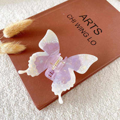 Large Butterfly Rhinestone Hair Claw For Women Girls Vintage Acetate Fresh Summer Claw Clips Hair Accessories