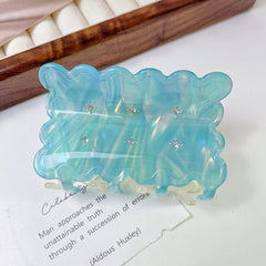 New wave double hair clip Cute cookie acetate clip Shark Clip Sweet diamond disc hair clip children hair accessories