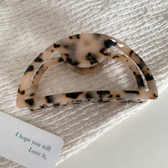 National acetate clip ins Wind Gold Standard temperament hair claw powder chocolate large claw clip round hair shark clip