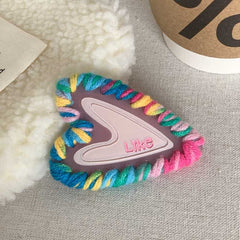 Five-pointed Star top clip advanced Barrette star love velvet hair clip cute girl duck beak clip bangs side clip