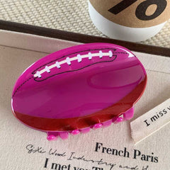 New hair accessories New acrylic rugby tennis clip Female back of head coiffure shark clip hair clip