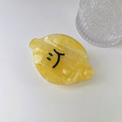 Cartoon fruit and vegetable series claw clip apple carrot lemon acetic acid hairpin personality funny shark clip hair accessories
