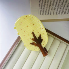 Original tree claw clip personality Gold tree acetic acid clip back head hairpin shark clip women hair accessories