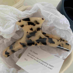Korean style hair clip Shark tortoiseshell acetic acid leopard clip large curved simple back hair claw clip