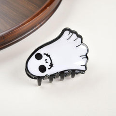 New spooky Halloween ghost clip accessories for women with shark hair clip