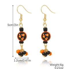 Halloween earring set Pumpkin Bat Skull earrings explosive Halloween earrings