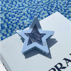 Fashion Large Star clip Japanese and Korean ins sweet cool spice girl color dopamine pentagram acetic acid hair accessories