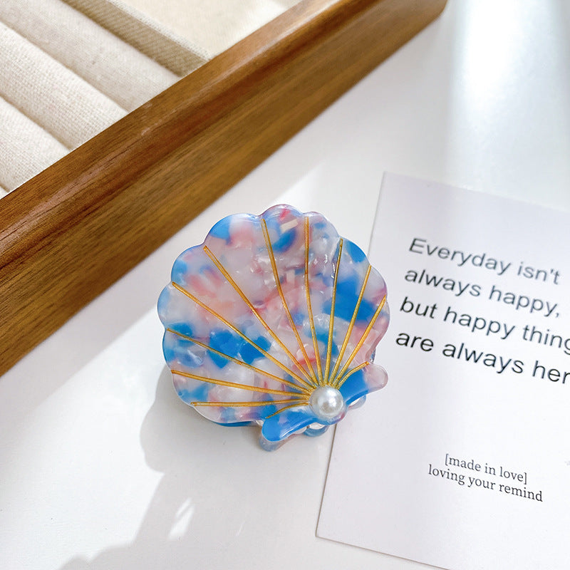 Korean Shell Pearl Acetic Acid Small Hair Clip Accessories