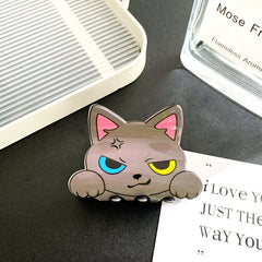 Imitation acetic acid creative cute cat clip acrylic medium shark clip sweet hair claw clip