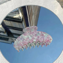 Korean new acetic acid claw clip flower series cute sweet large hair claw shark clip personality hair accessories