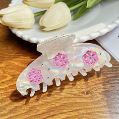 Christmas hairpin temperament beautiful snowflake claw clip large hairpin hair accessories hair shark clip