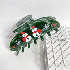 New Christmas hairpin Cartoon gingerbread Man clip coiffure Shark clip Accessories