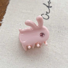 Cute rabbit acetic acid hair clip Side clip rhinestone bangs and sweet girl hair clip hair accessories