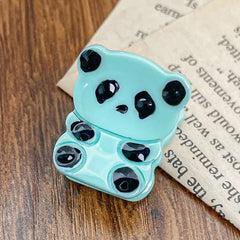 Cartoon Panda acetate hairpin temperament sweet hairpin side clip for children and girls hairpin braided hair accessories