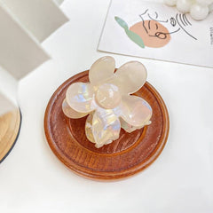 Acetic acid flower clip magic mermaid hair claw temperament sweet large shark clip hair accessories