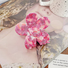 Korea Acetic Acid Flower Hair Claw Clip Aesthetic Accessories