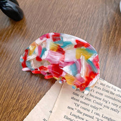 Fashion Delicate Acetate hair claw simple semicircle acetic acid clip Korea hairpin shark clip accessories