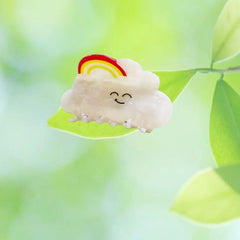 Milk cute clouds white hair small claw clip acetic acid hair clip rainbow raindrop shark clip hair accessories