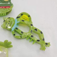 New frog acetate hairpin Cute frog hairpin cartoon claw clip personality hair claw Creative hair accessories