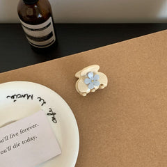 Korean cute fashionable acetic acid small clip delicate fairy butterfly flowers inlaid rhinestone mini clip head accessories