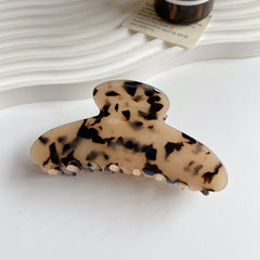 Korean marble acetic clip leopard large hair clip disc hair shark clip women's hair grab hair accessories
