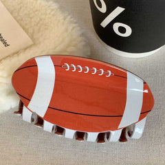 Simulation basketball football acrylic claw large back head hair claw fashion shark clip accessories