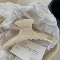 Korean style hair clip Shark tortoiseshell acetic acid leopard clip large curved simple back hair claw clip