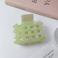 New hollow square clip simple high acetic acid clip French shark clip hair claw women hair accessories