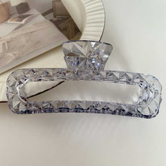 Creative new Korean version dazzling color advanced sense bright face large claw clip light luxury back head hair shark clip