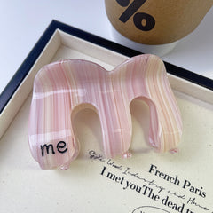 New Korean wave claw clip high letter acetic acid clip simple temperament hairpin shark clip hair accessories