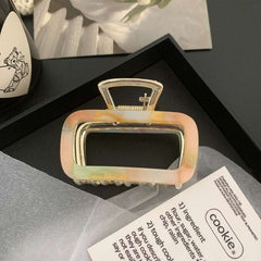 Simple square claw shark clip medium size hair clip back head disc hair clip children hair accessories