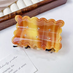 New wave double hair clip Cute cookie acetate clip Shark Clip Sweet diamond disc hair clip children hair accessories