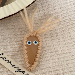 Funny turnip children's hair accessories simple cute hairpin handwoven wool side clip cartoon headdress new women