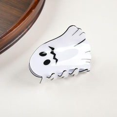 New spooky Halloween ghost clip accessories for women with shark hair clip
