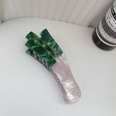 Accessoires de pince à cheveux en acétate Légumes Échalotes